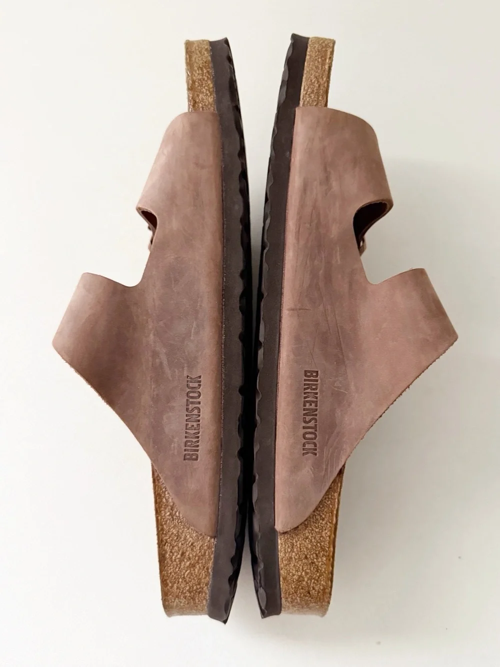 Birkenstock Arizona Sandal Mule US 11 EU 44 Two Strap Habana Oiled Leather
